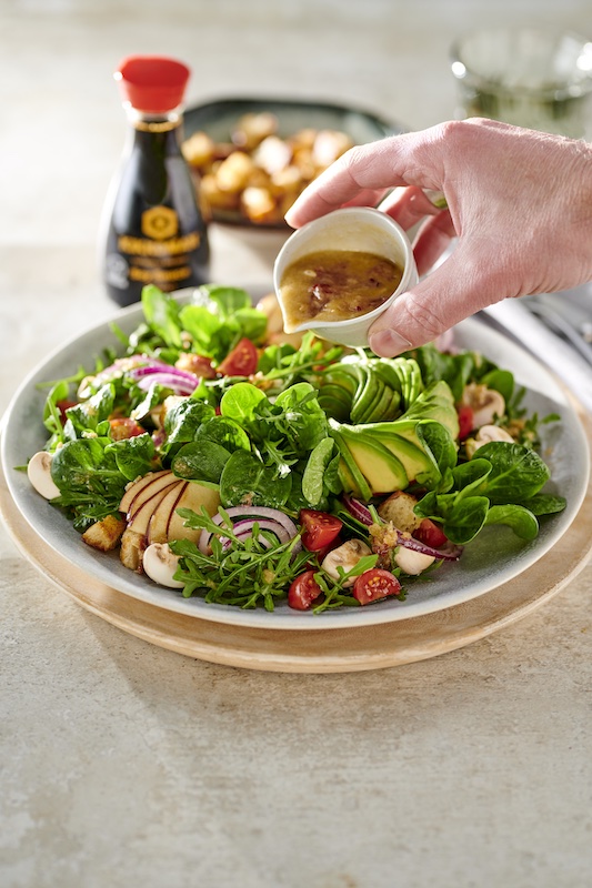 recette de Salade de mâche et vinaigrette pomme