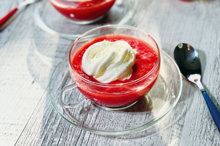 Cappuccino de fraises