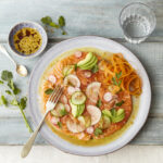 recette de Carpaccio de saumon façon chirashi