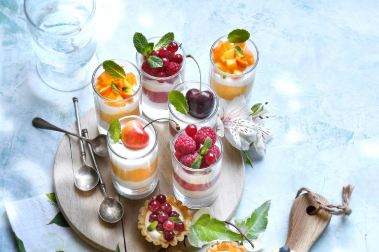Mignardises aux fruits d’été