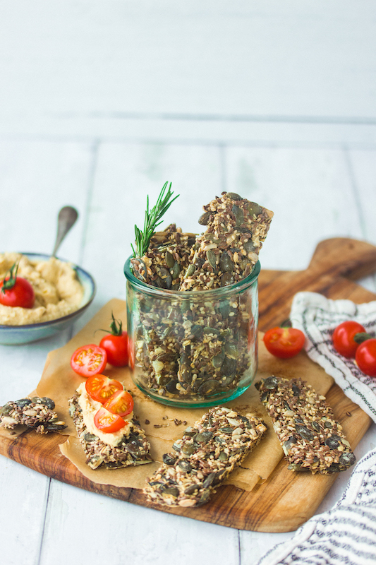 recette de Crackers apéritifs aux graines