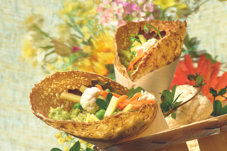 recette de Crêpes aux légumes croquants et Beaufort