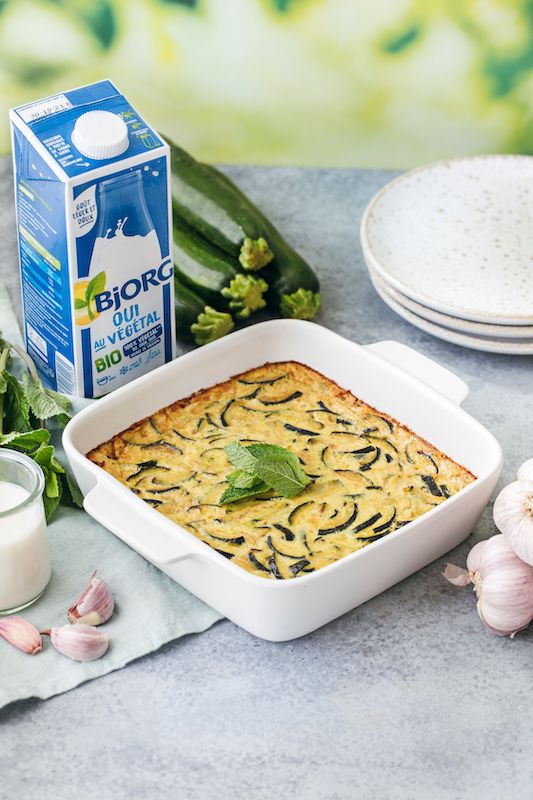 recette de Flan de courgettes à la menthe