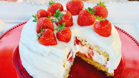 Gâteau suédois aux fraises
