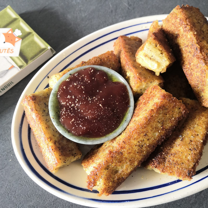 recette de Frites de polenta poireau céleri