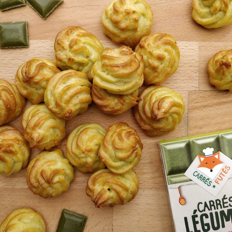 recette de Gougères au fromage et aux poireaux