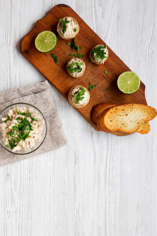 recette de Macarons de champignons au fromage frais