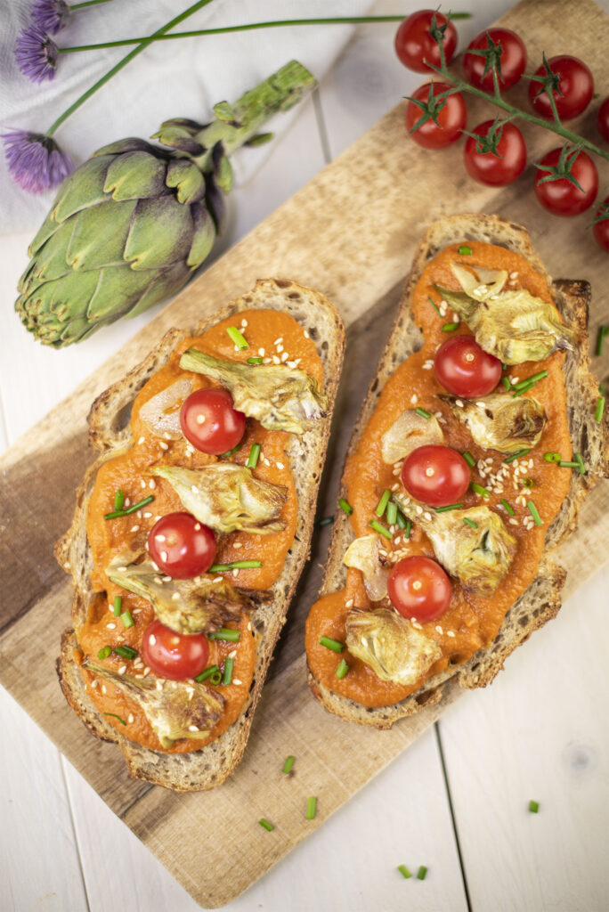 recette de Tartines de petits violets