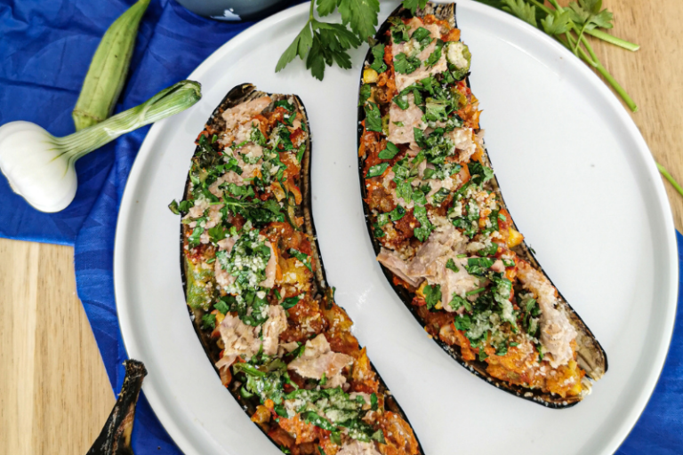 Bananes plantain farcies au thon