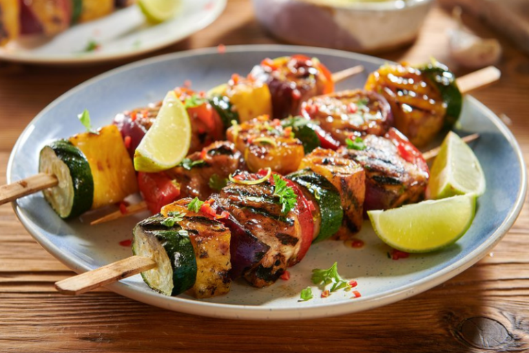 Brochettes de poulet à l’ananas