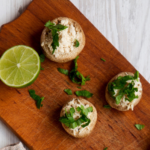 Macarons de champignons au fromage frais