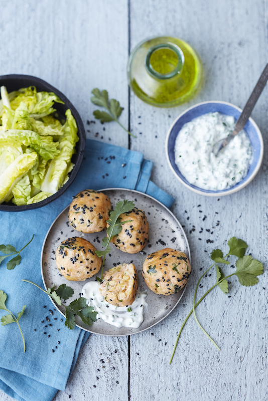 recetet de Croquettes de saumon aux pois chiches