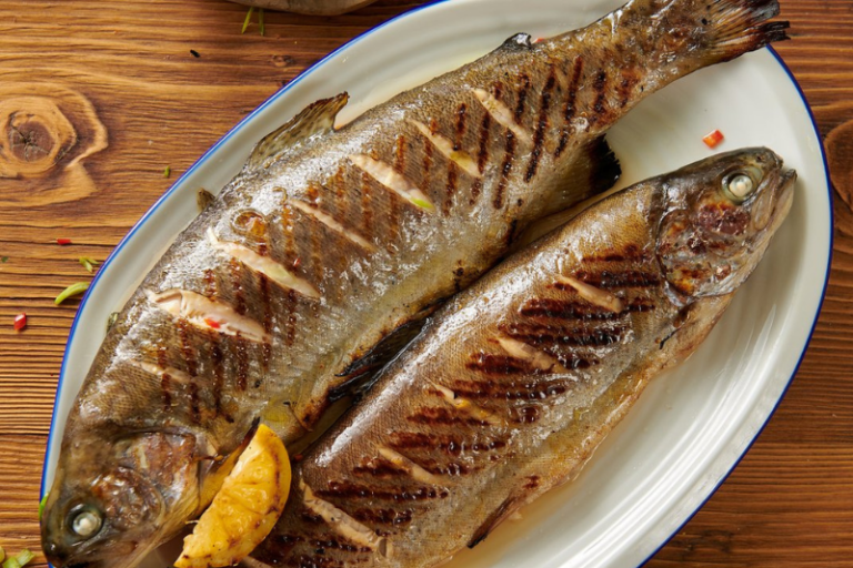 Truites entières au citron et Ponzu