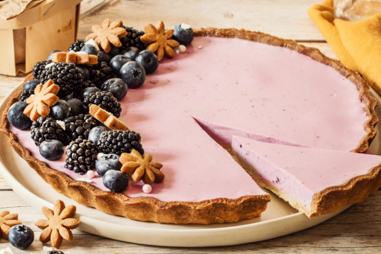 Tarte panna cotta aux mûres