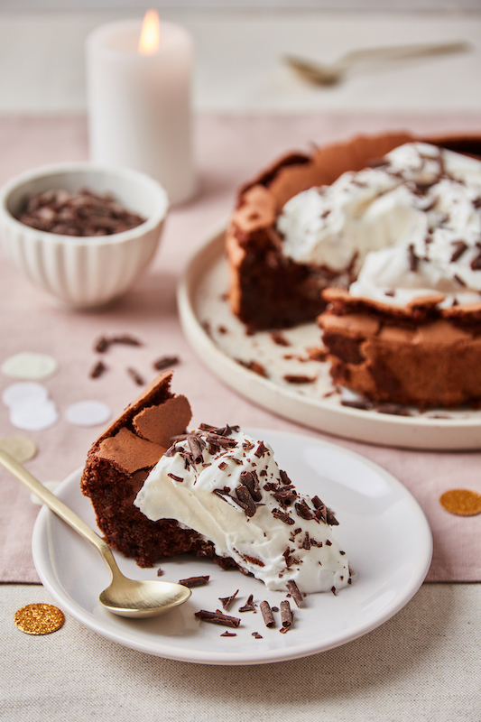 recette de Gâteau au chocolat meringué