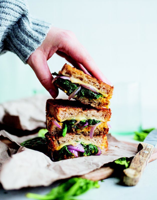 recette de Grilled cheese à la crème de butternut