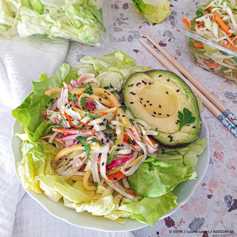 recette de Salade Kani à la japonaise