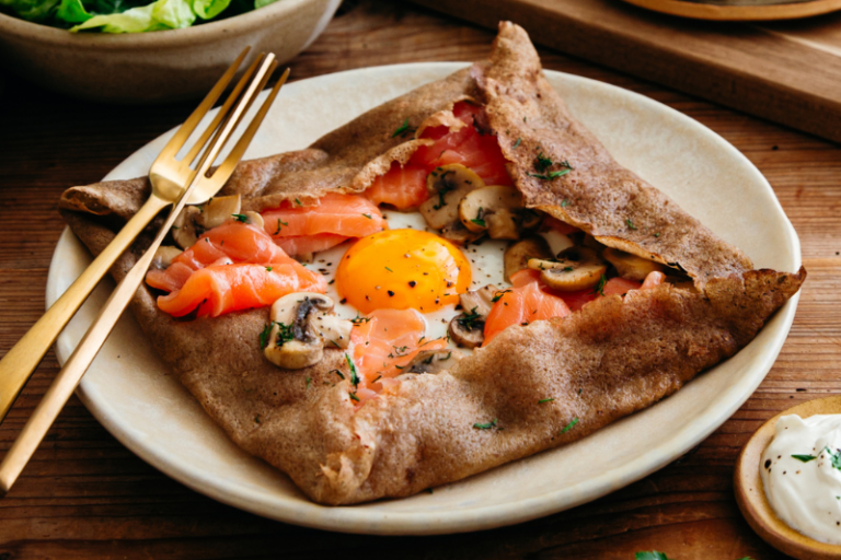 Crêpes bretonnes au saumon Salma