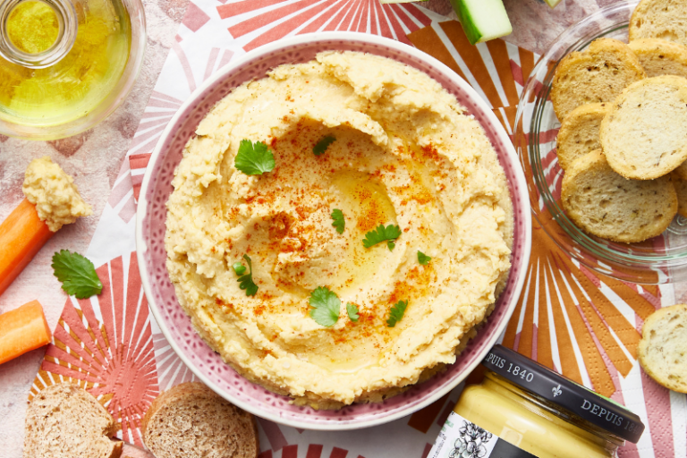 Houmous à la moutarde de Dijon bio