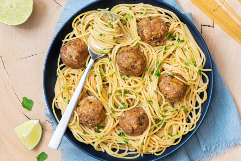Spaghetti aux boulettes de thon