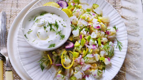 Tartare de daurade et chantilly à l’aneth