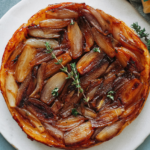 Tarte tatin aux échalotes et au miel