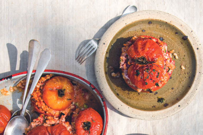 Tomates farcies à l’orge perlé