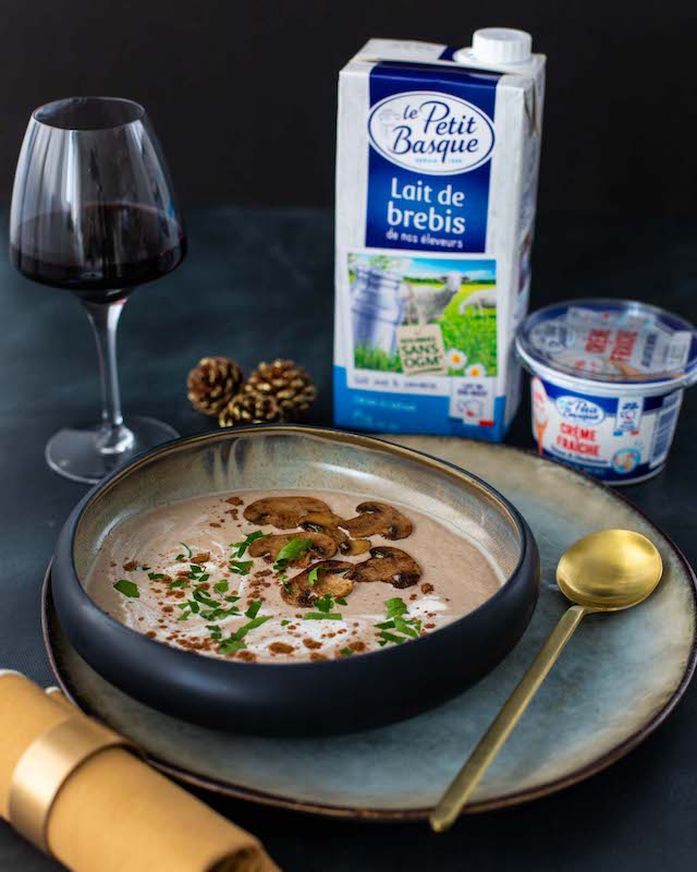 recette de Velouté de châtaignes et champignons