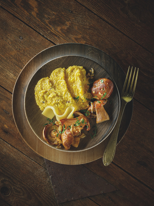 recette de Polenta crémeuse aux cèpes et au Beaufort