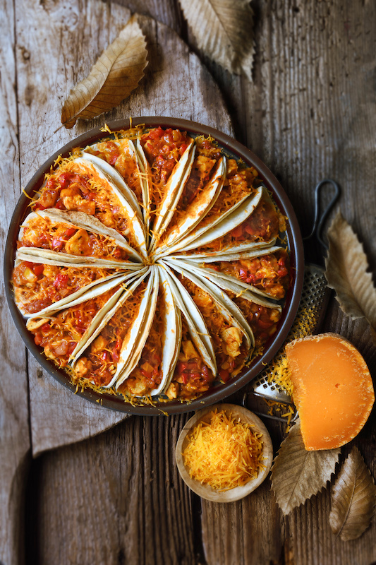 recette de Couronne de tacos à la Mimolette râpée