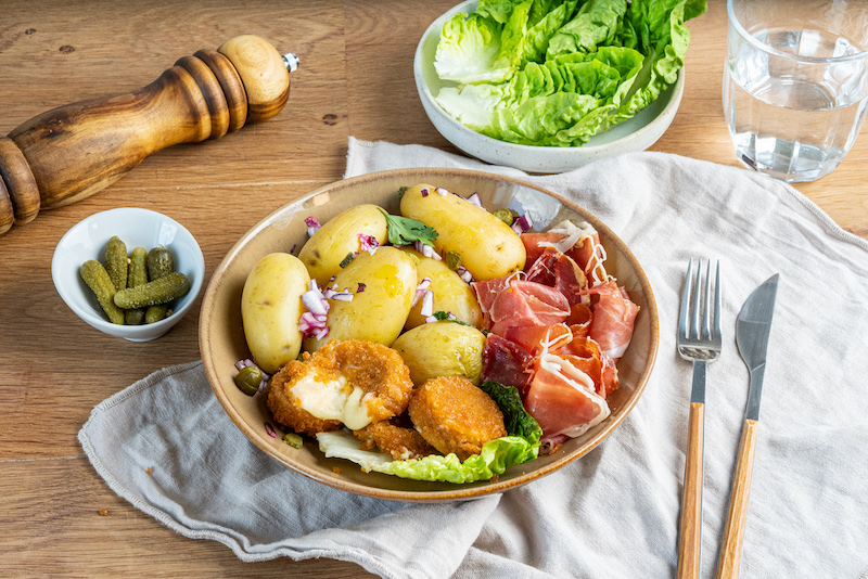 recette de Raclette bowl croustillant et fondant