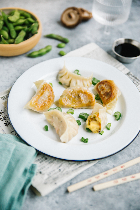 recette de Gyozas végétariens à la Tomme de Normandie