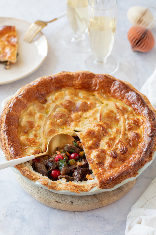 recette de Tourte de boeuf aux canneberges