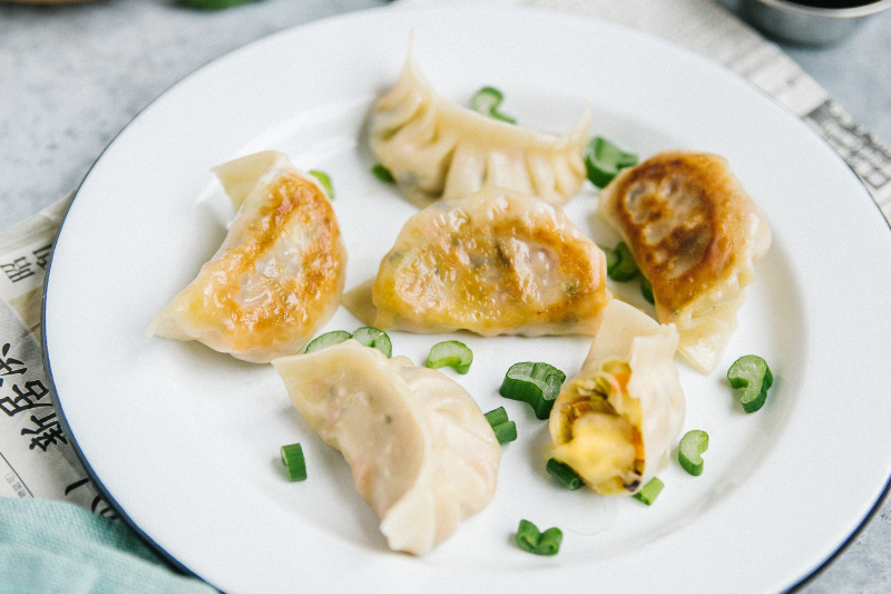 Gyozas végétariens à la Tomme de Normandie