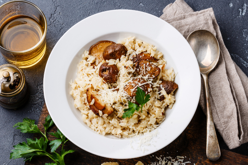 Risotto aux cèpes et au parmesan