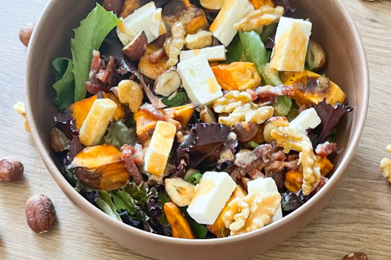 Salade de patates douces rôties