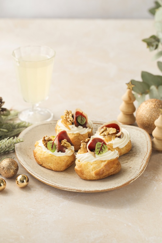 recette de Choux à la crème de Comté et magret