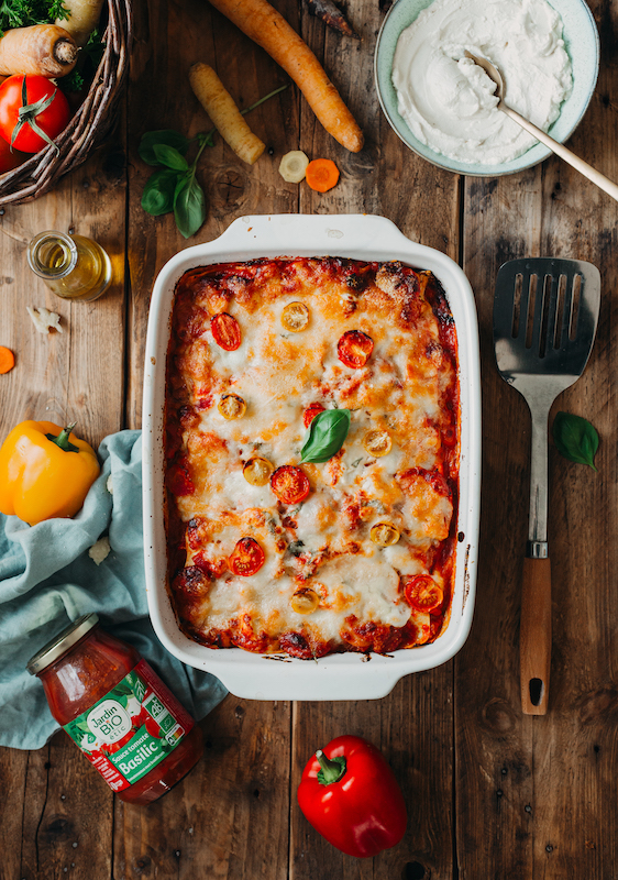 recette de Lasagnes végétariennes aux carottes