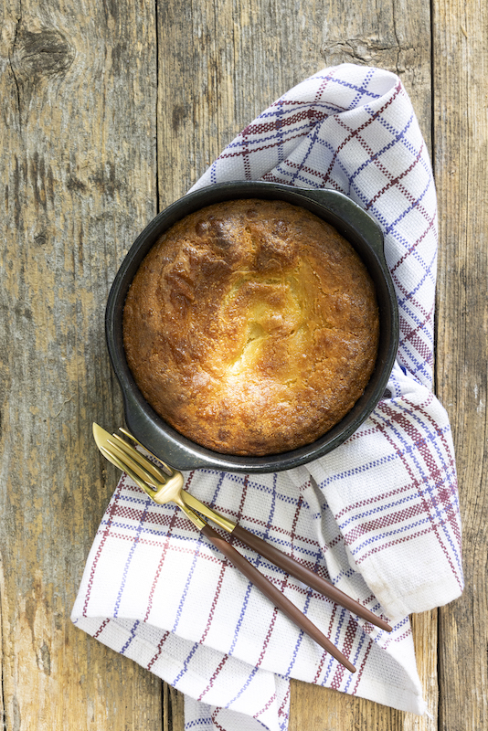 recette de Faina aux pois chiches et Scamorza