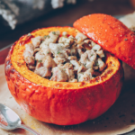 Courge au lapin et aux champignons