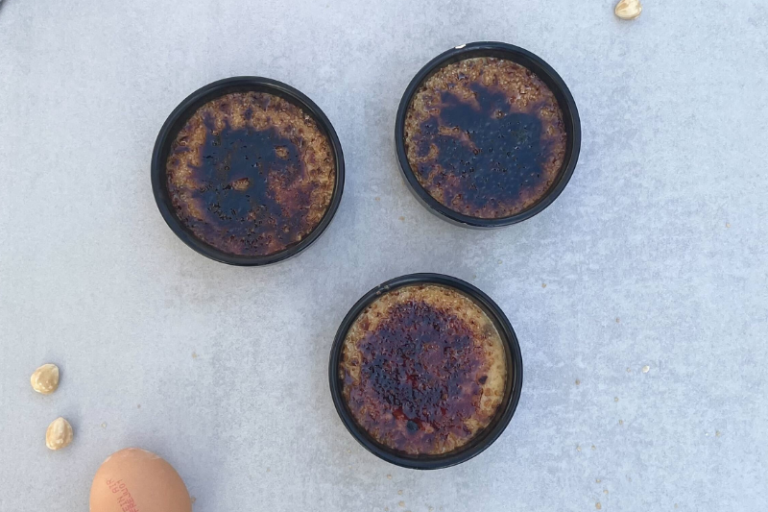 Crèmes brûlées à la noisette