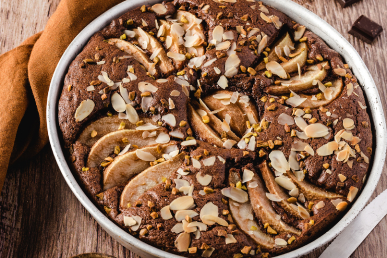 Gâteau choco-poire à l’huile