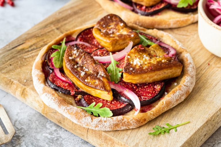 Pizzetas aux figues et foie gras