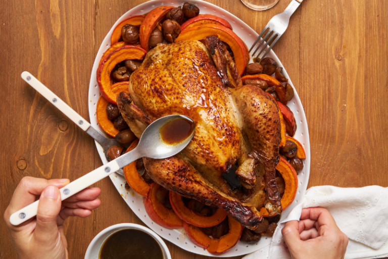 recette de Poulet rôti au miel et aux épices