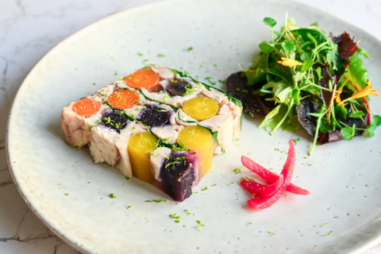 Pressé de lapin aux légumes racines