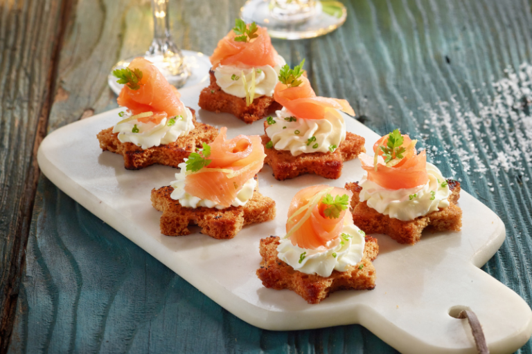 Saumon fumé au fromage frais