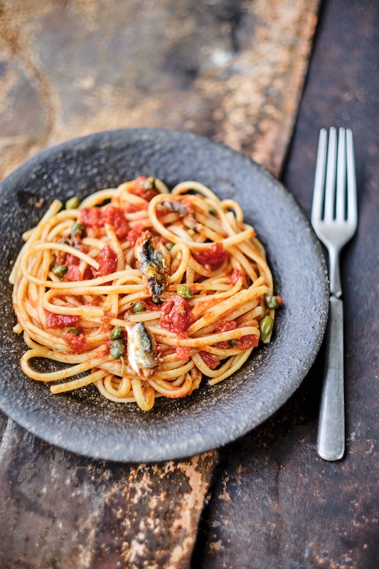 recette de Linguine All’arrabbiata aux sardines