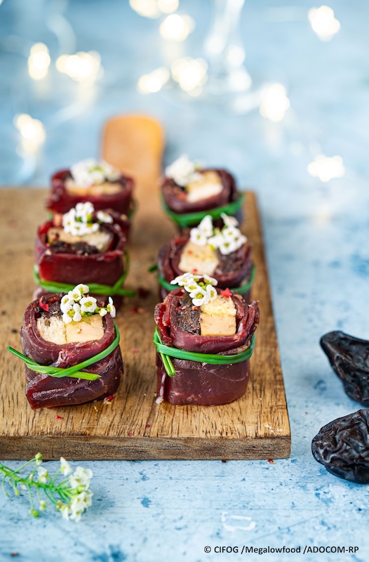 recette de Makis de magret de canard séché