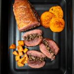 recette de Rôti de magret farci aux champignons