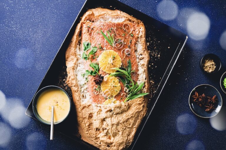 Saumon de Norvège en croûte meringuée